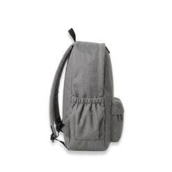 Grey basic backpack side view