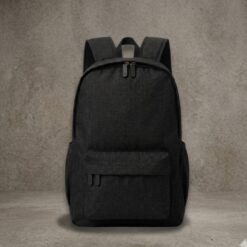 Black basic backpack