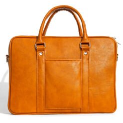 light brown briefcase bag