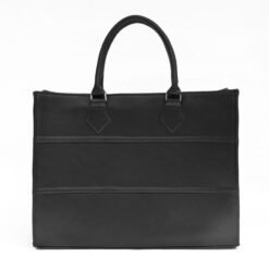 black stripe women leather handbag
