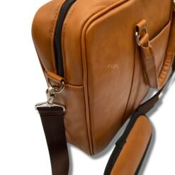 Alternative view of Brown Leather Laptop Bag | Briefcase WorkBag for Men & Women