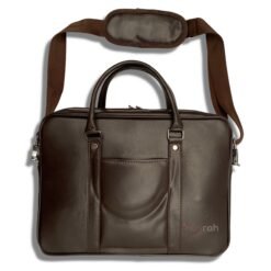 Alternative view of Leather Laptop Bag | Laptop Briefcase Bag for Men/Women (Coffee Brown)