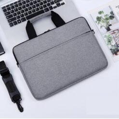 grey slim laptop bag