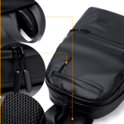 Black Nordane backpack laying