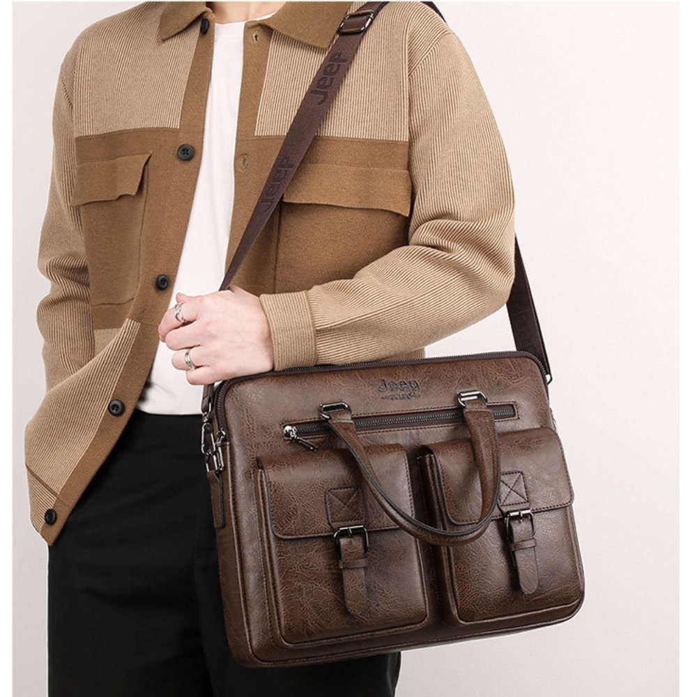 coffee brown jeeper bag