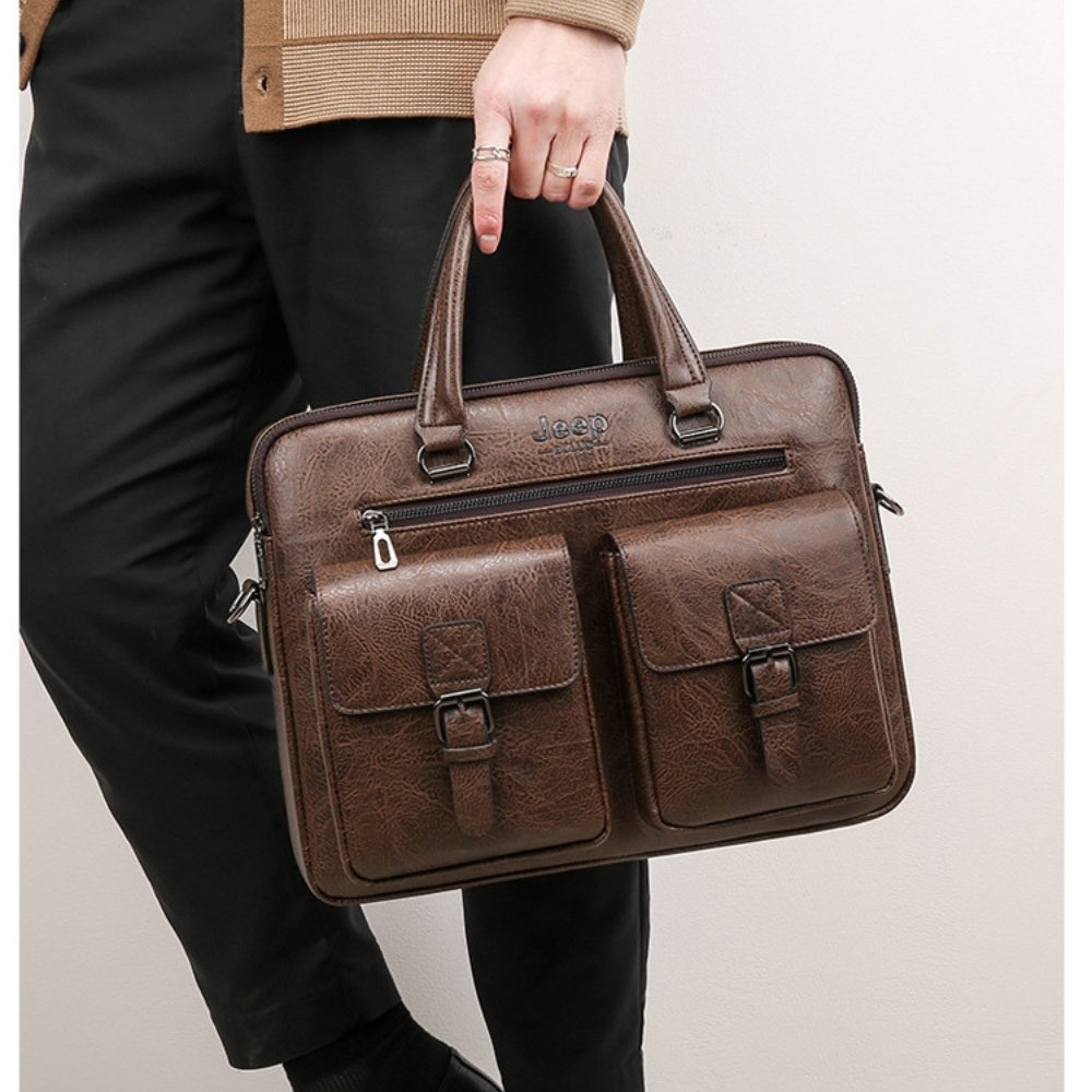 coffee brown jeeper bag