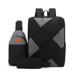 BLACK ZAG 3IN1 LAPTOP BACKPACK
