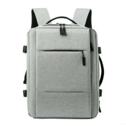 Alternative view of Travel Backpack Expandable Convertible Laptop Bag (Grey)
