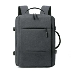 Deep Grey Travel Backpack Expandable Convertible Laptop Bag - Image 3