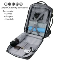interior of backpack