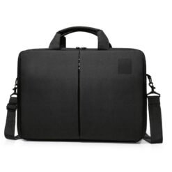 black midzip laptop bag