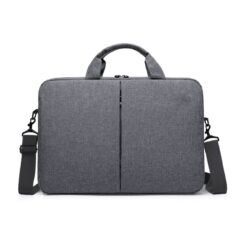 grey midzip laptop bag