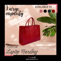 Red Neena leather handbag