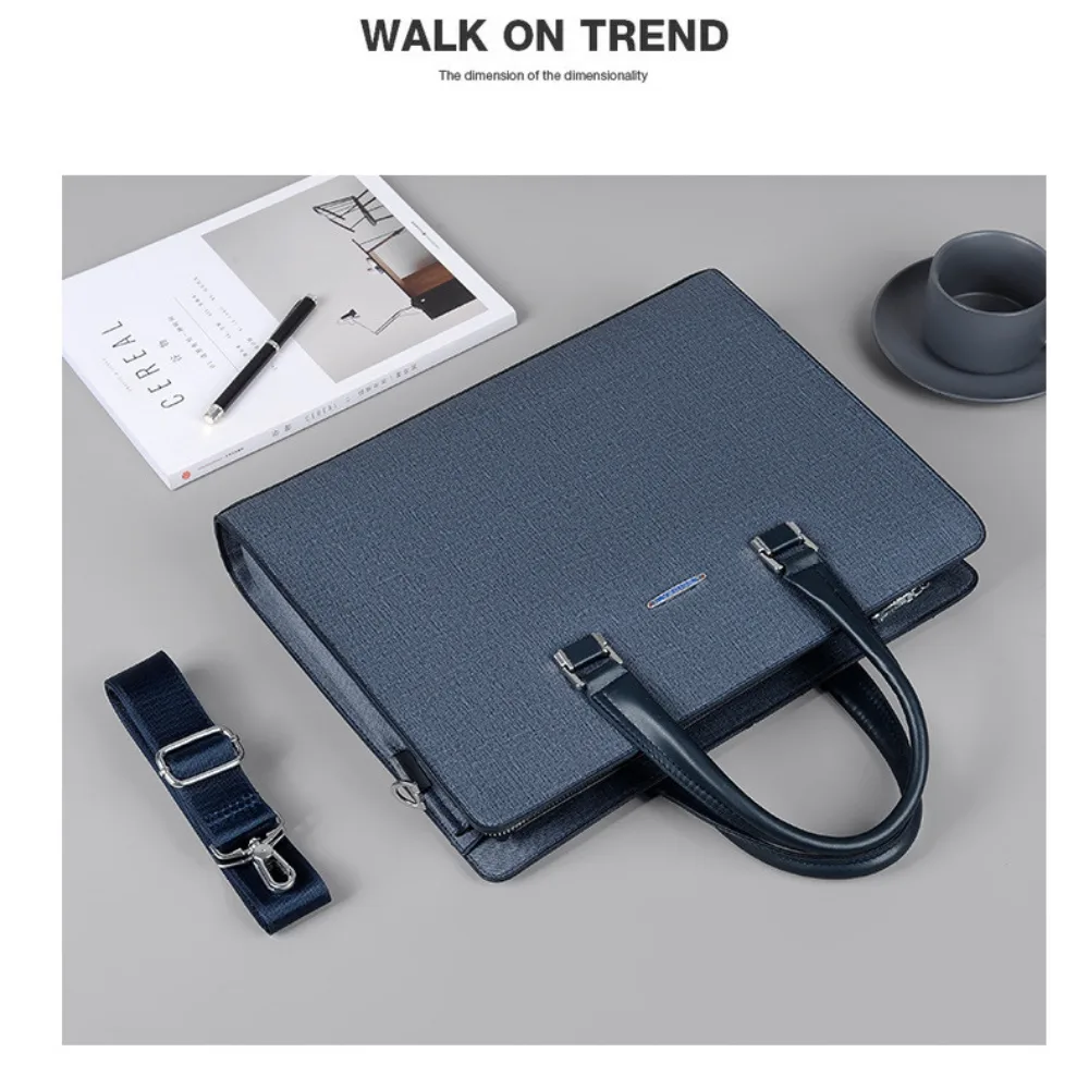 blue playne leather bag