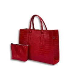 red Neena leather handbag