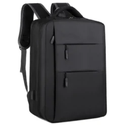 black russell backpack side view