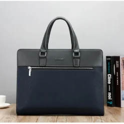 Blue bukkel laptop bag