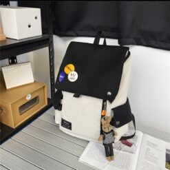 white cool capacity backpack
