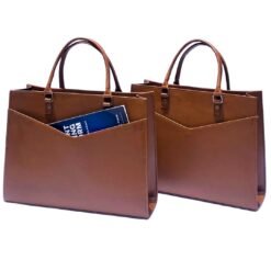 Brown charmbow k laptop handbag