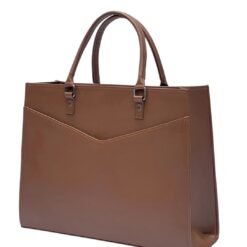 Brown charmbow k laptop handbag
