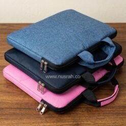 Black, blue, pink Slimmy laptop pouch