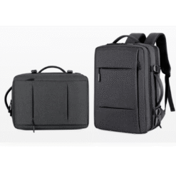 deep grey expandable travel backpack