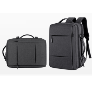 deep grey expandable travel backpack