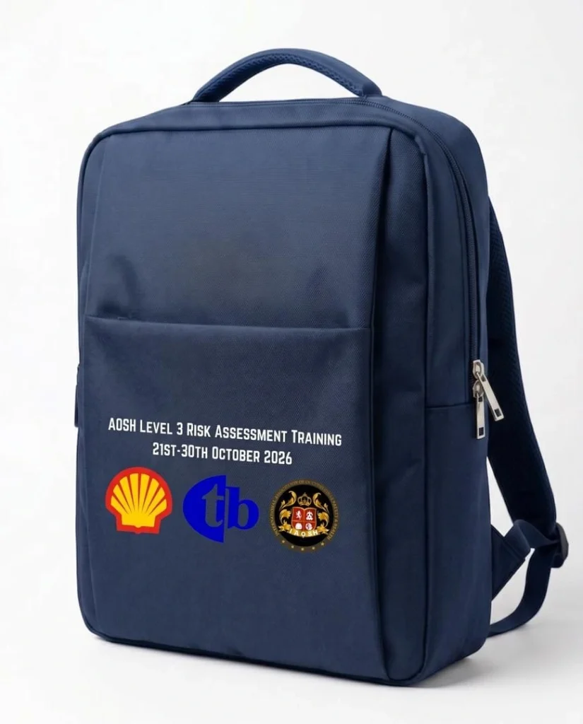 customised conference backpack with company logo